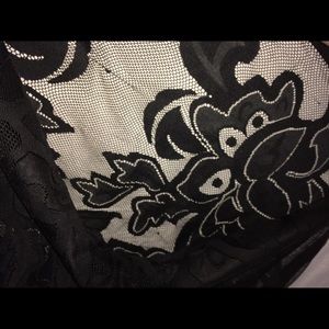 Black lace Swim suit cover